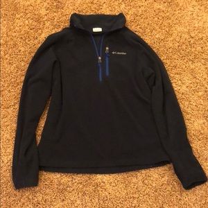 Dark Blue Columbia Quarter-Zip Pull Over
